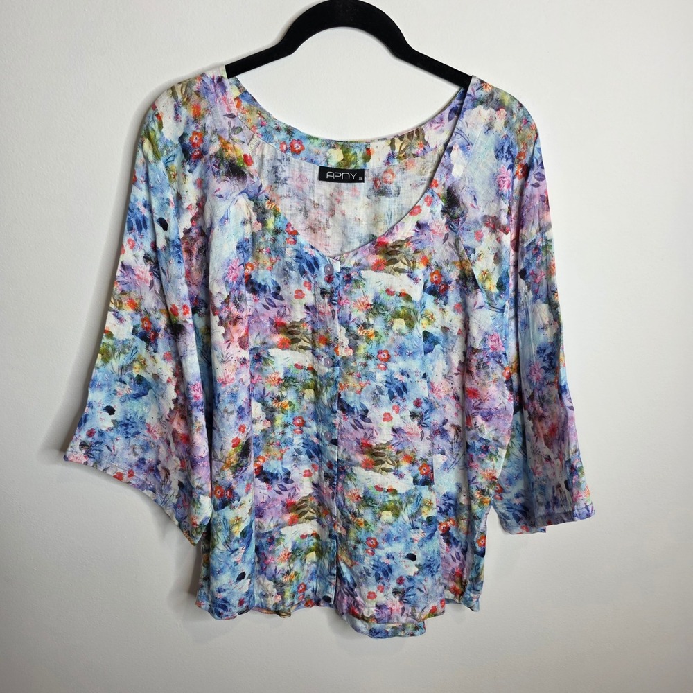 APNY Button Up Womens XLarge